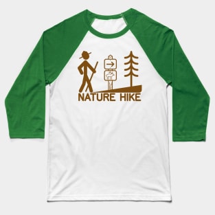 Nature Hike Icons logo Baseball T-Shirt